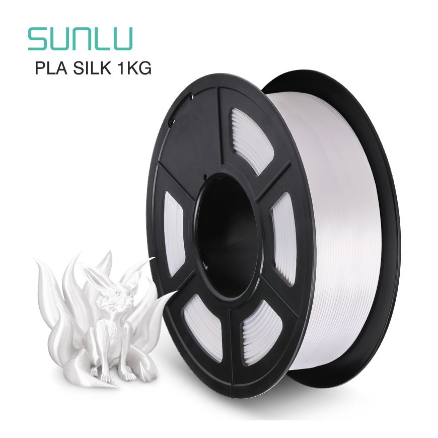 Sunlu Silk PLA+ filament - 1.75mm - 1kg - White