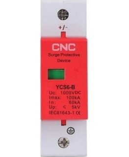 CNC DC viršītenšu ierobežotājs, 1P, B klase, 60-1000kA, 1000VDC
