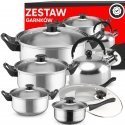 Retoo Cooking Pot Set with Lids, Kettle, Frying Pan, GAS INDUCTION - 11 pcs. Retoo Cooking Pot Set with Lids, Kettle, Frying Pan, GAS INDUCTION - 11 pcs.