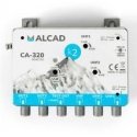 ALCAD CA-320 3-way TV amplifier 24V 40dB ALCAD CA-320 3-way TV amplifier 24V 40dB