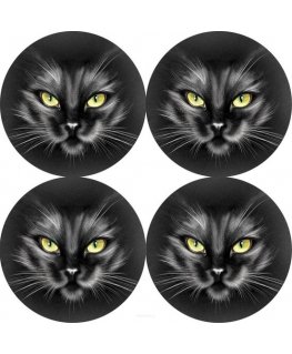 Bertoni 4D Round Table Mat Set - NERO