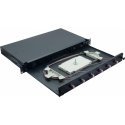 Helos 375557 телекоммуникационная стойка 1U Черный