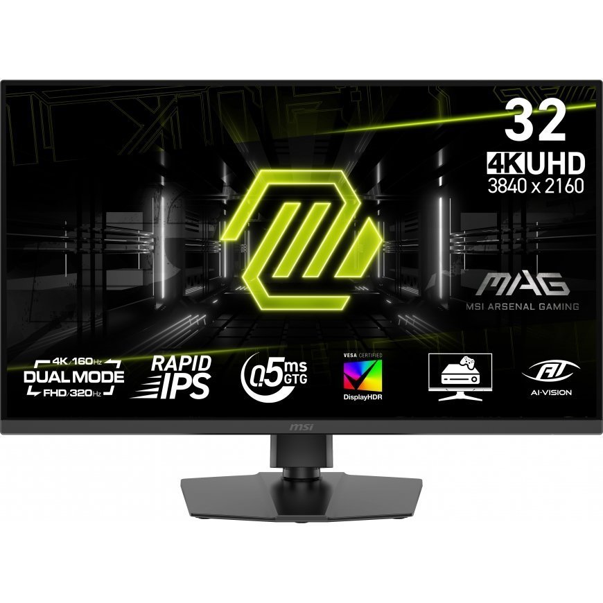 MSI MAG 322URDF E16 tietokoneen litteä näyttö 80 cm (31.5") 3840 x 2160 pikseliä 4K Ultra HD musta