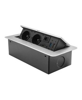 Atidaromas työpöydän pistorasia Spacetronik SPS-D26S V2