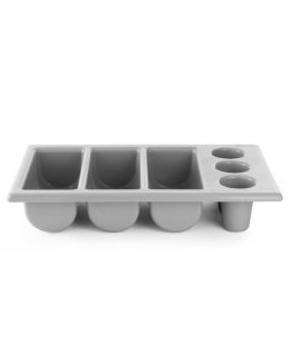 GN1/1 4-Piece Black Cutlery Container - Hendi 552315