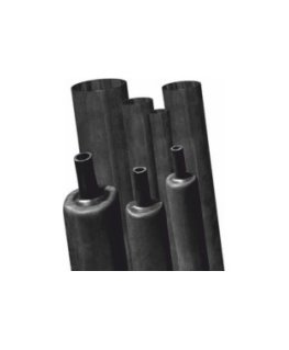 Radpol Termovamzdelis koos liimiga 12/4mm, must 25m rull