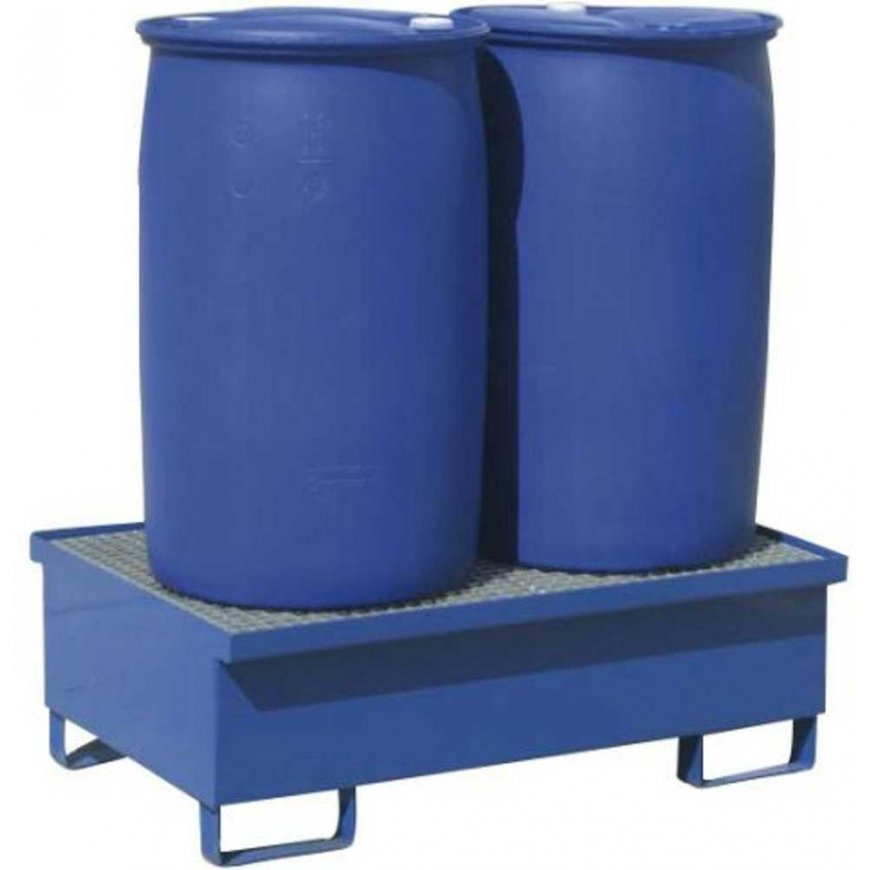 MEVA metāla izslietošanas kubils 2 mucām 200L 120x80cm