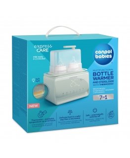 CANPOL BABIES pudeļu sildītājs un sterilizators ar termostatu un lampu 7in1, 12/218