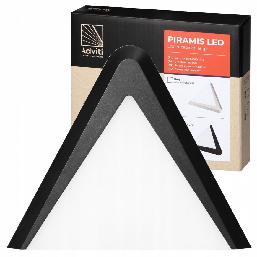 Orno PIRAMIS LED lemputė po korpusu 3.5W, 200lm, 4000K, juoda