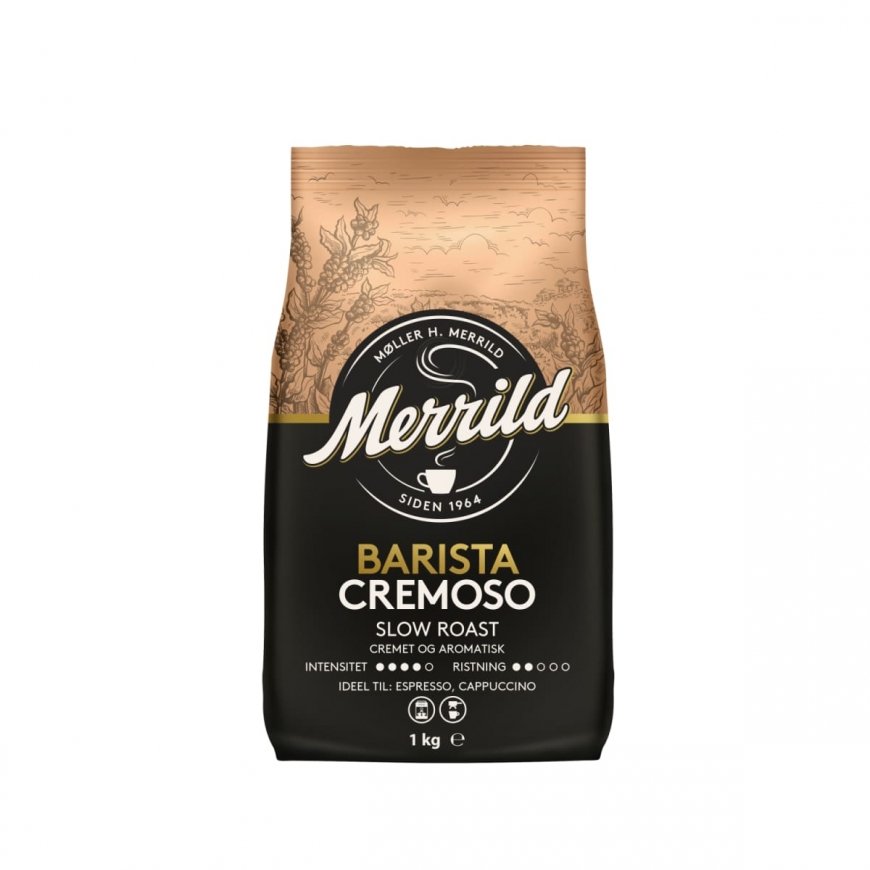 MERRILD Barista Cremoso Coffee Beans, 1kg
