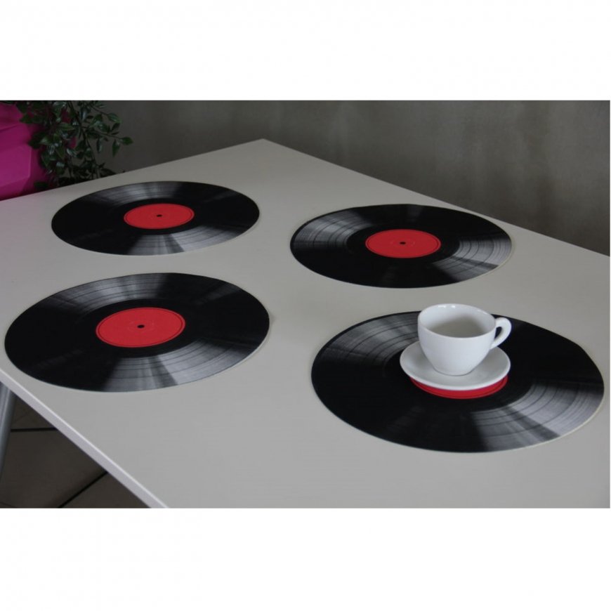 Bertoni 4D ümmarguste lauanõude komplekt - VINYL