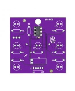 Soldered LED beads - educational soldering kit - Attiny404 - soldered 333140