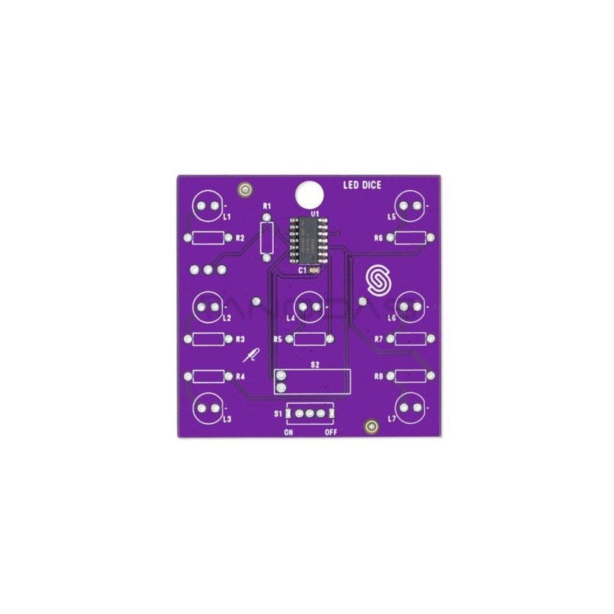 Soldered LED beads - educational soldering kit - Attiny404 - soldered 333140