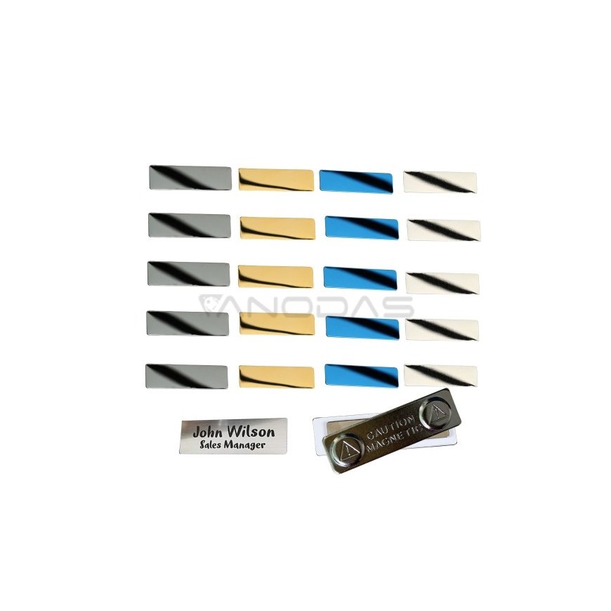 Creality Falcon Series Stainless Steel Name Tags – 20pcs