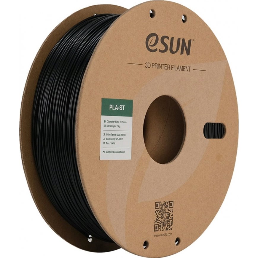 eSun ePLA-ST 1kg 1.75mm - Melns