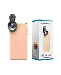 Apexel telefono objektyvai: plataus kampo 120° ir makro 10x.