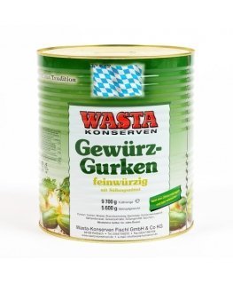 Wasta marinēti gurķi, 75/80, 9,7/5,6kg