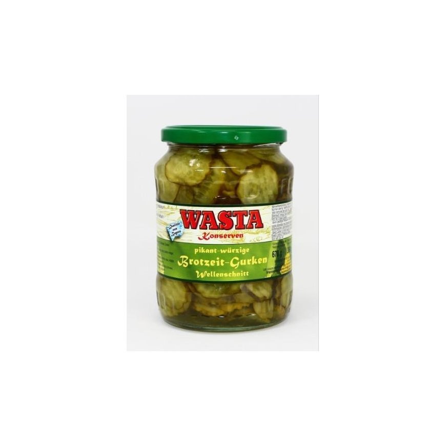 Wasta Pickled Cucumbers, 75/80, 9.7/5.6kg – 2