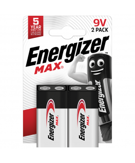 Energizer Akumulators Maximum Alkaline 9V 6LR61 2gab.