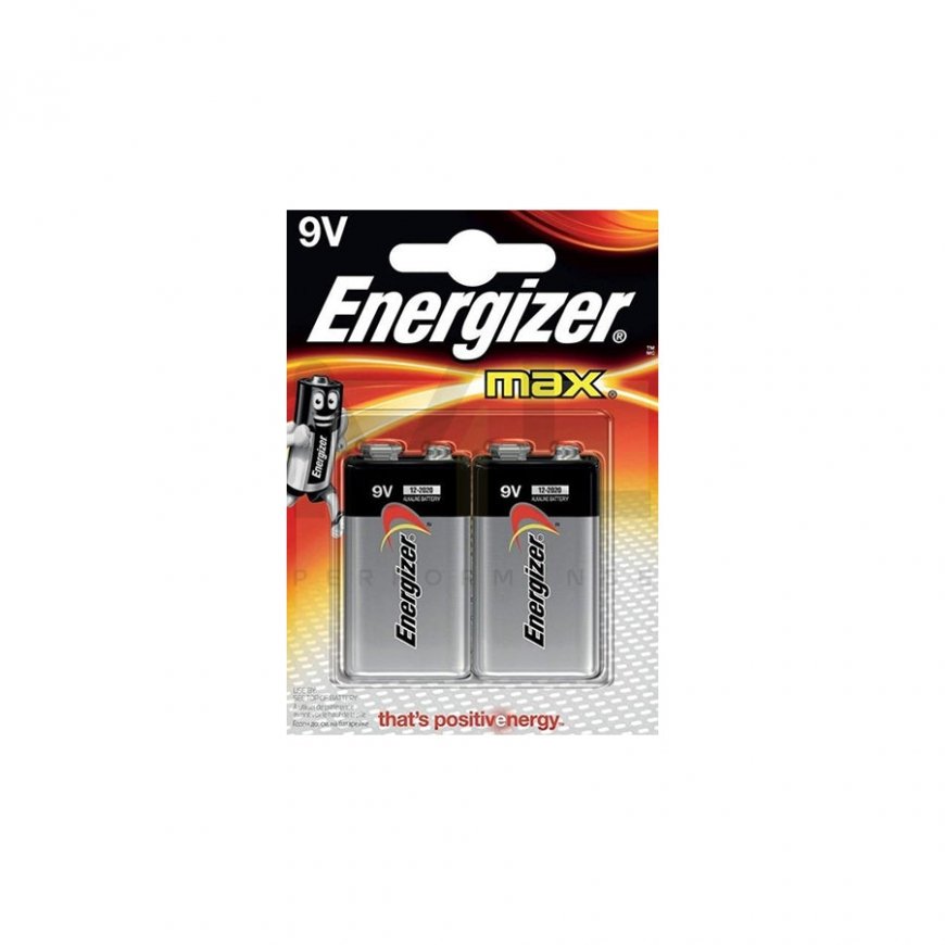 Energizer Bateria Maximum Alkaline 9V 6LR61 2tk – 2