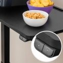 Spacetronik Electric Table with Wheels Buddy Black Spacetronik Electric Table with Wheels Buddy Black