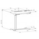Spacetronik Electric Table with Wheels Buddy Black Spacetronik Electric Table with Wheels Buddy Black
