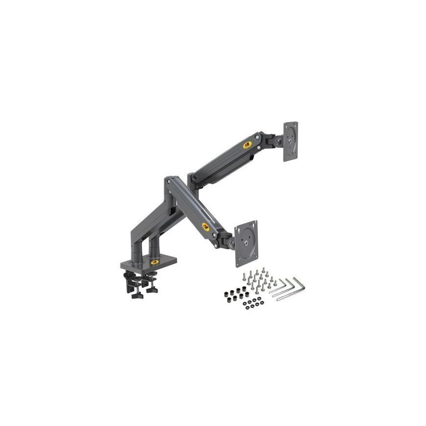 Spacetronik Monitorių Laikiklis SPASS122S su USB prievadais – 2