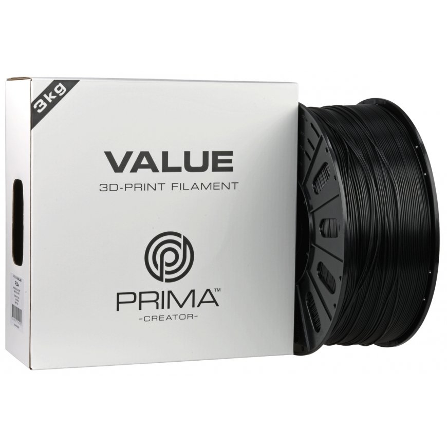 3D Prima 12808 3D printing material Polylactic acid (PLA) Black 3 kg – 2