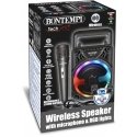 BONTEMPI langaton kaiutin mikrofonilla ja RGB-valoilla, 49 1000