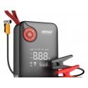 4-in-1 Portable Battery Jump Starter with Compressor, LED Flashlight, 12V, 7.2Ah, 600A, amio-04675