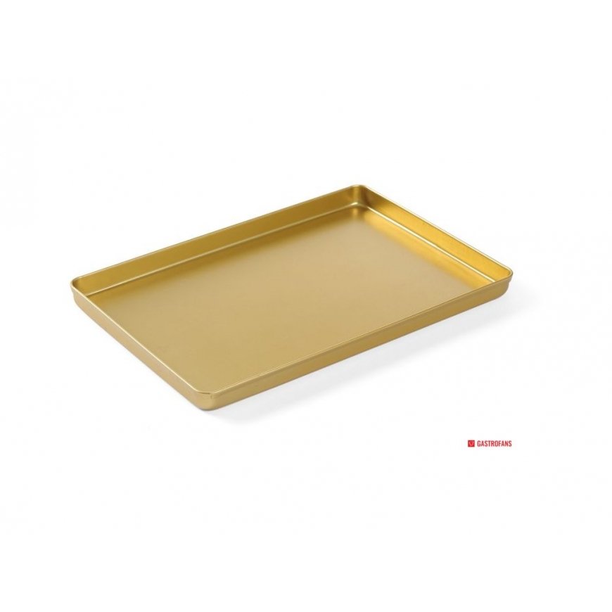 Hendi Pastry display tray for cake 30x20cm - gold