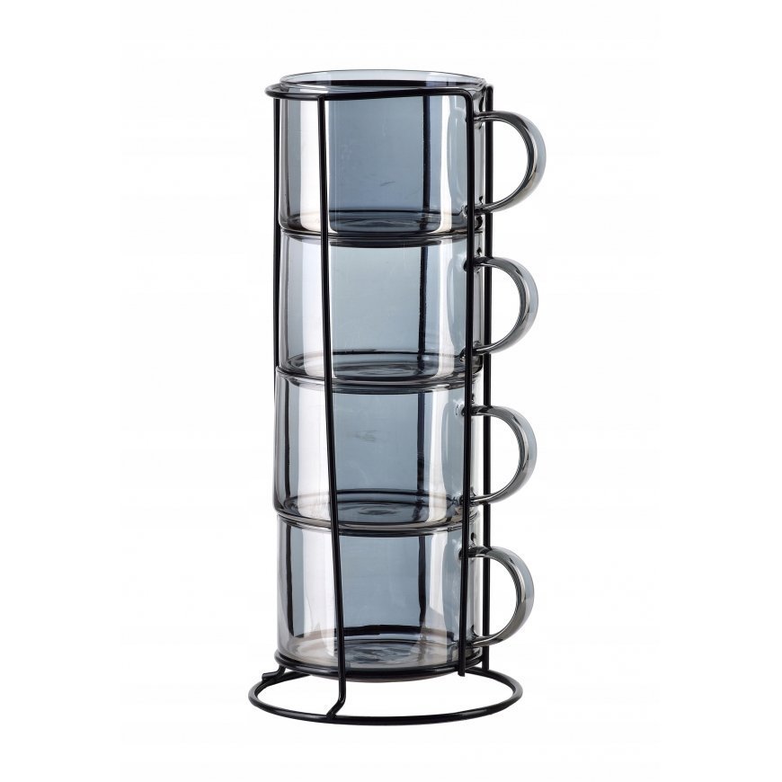 Mondex PETER HONEY 4 tassi komplekt alusel 350ml 12,5x12,5x27 cm