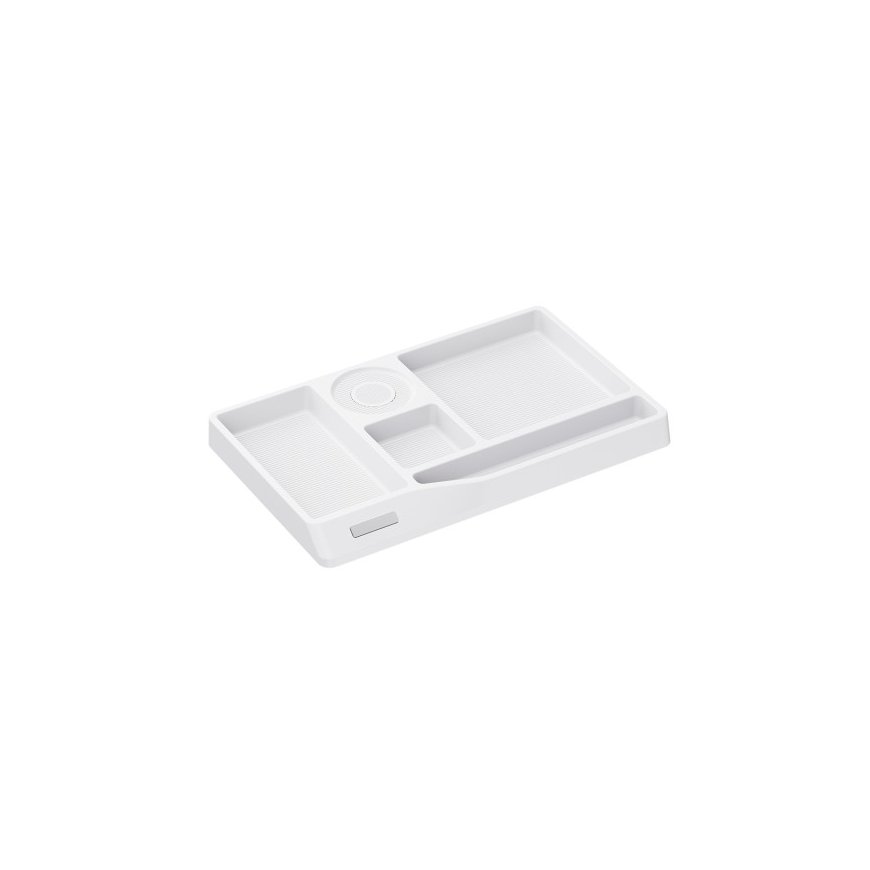 Spacetronik SPB125 White Desk Organizer