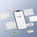 Niimbot D11-H Smart etikešu printers, zils + 160 etikešu ruļļi