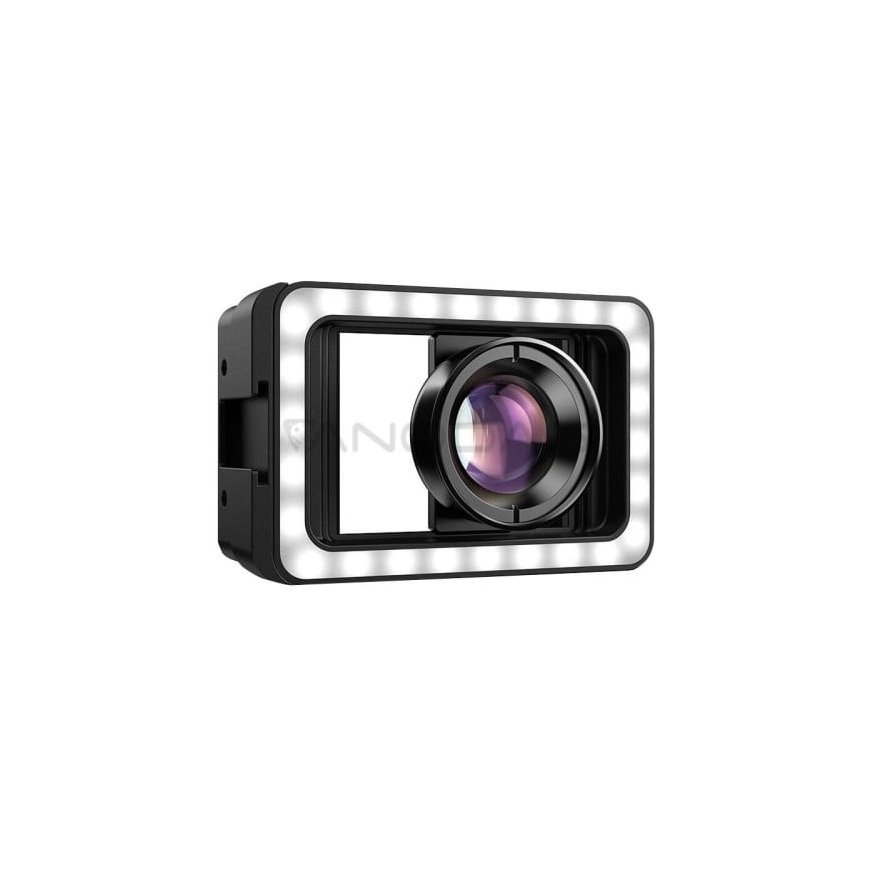 100 mm makro objektyvas su Apexel LED lempute