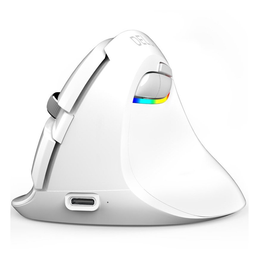 Delux M618G DB Wireless Ergonomic Mouse White – 2