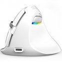 Ergonomisks pele Delux M618G DB balta bezvadu Ergonomisks pele Delux M618G DB balta bezvadu