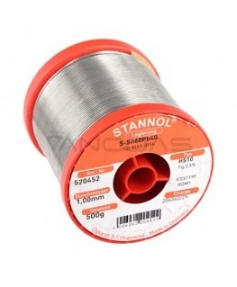 Loodmetall Sn60/Pb40 1.00mm 500g koos fliisiga Stannol (ainult professionaalseks kasutamiseks)