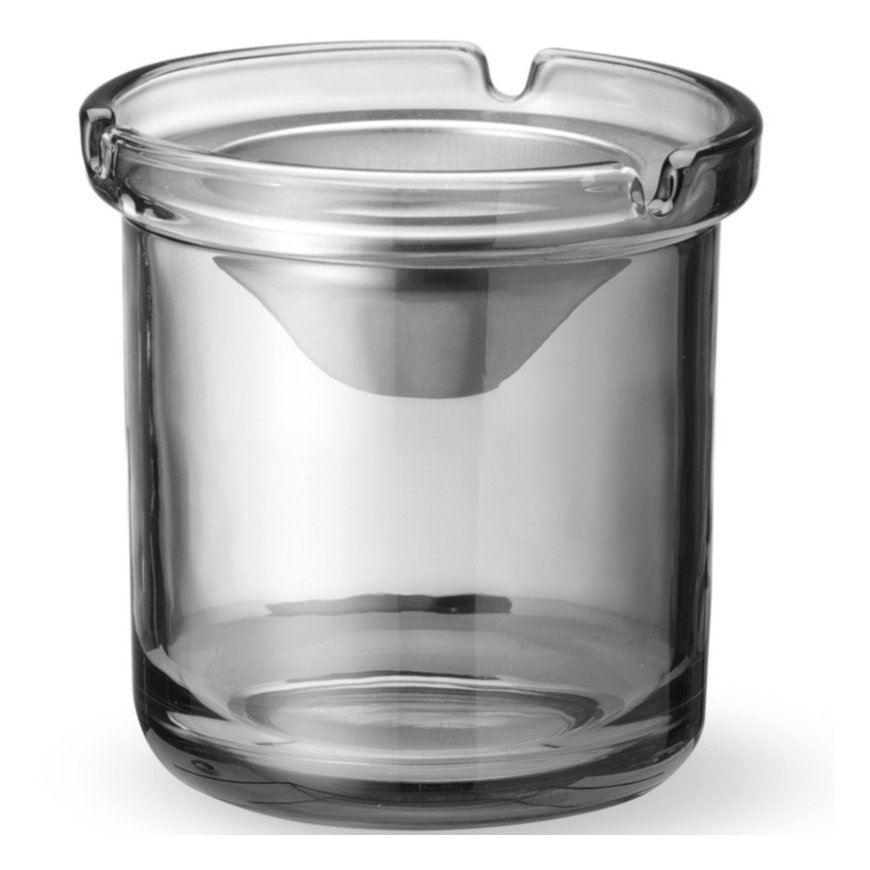 Hendi Lasiteashtray with steel insert, size 98 x 99 mm – 2