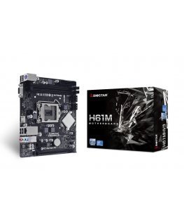 Biostar H61MHV3 материнская плата Intel® H61 LGA 1155 (Socket H2) Микро ATX