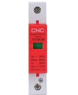 CNC AC ограничитель перенапряжений, 1-фазный, класс B, 30-60 кА, 385 В AC