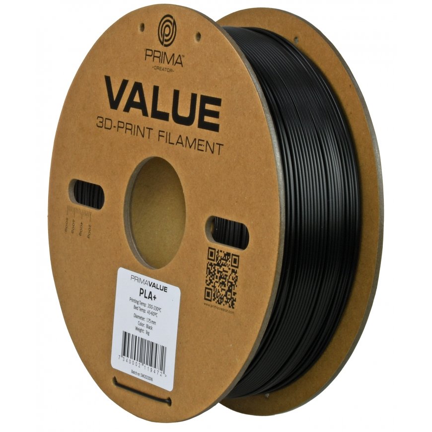 3D Prima 12795 3D printing material Polylactic acid (PLA) Black 1 kg – 3