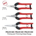 FELCO FELCO321 Mudel 321 Käärid, Punane FELCO FELCO321 Mudel 321 Käärid, Punane