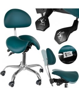 Spacetronik Ergonomic Height Adjustable Stool SELLA 3, Marine Look