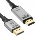 Kabelis DP HDMI 1.4 8K Spacetronik KDH-SPA030 3m Kabelis DP HDMI 1.4 8K Spacetronik KDH-SPA030 3m