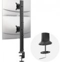 Mobile stand for two monitors "Silver Spacetronik" Mobile stand for two monitors "Silver Spacetronik"
