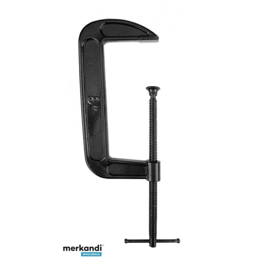 Neo Tools C-Clamp (Screw Type), 200 mm (8"), Cast Iron, Weight 1570 g – 2