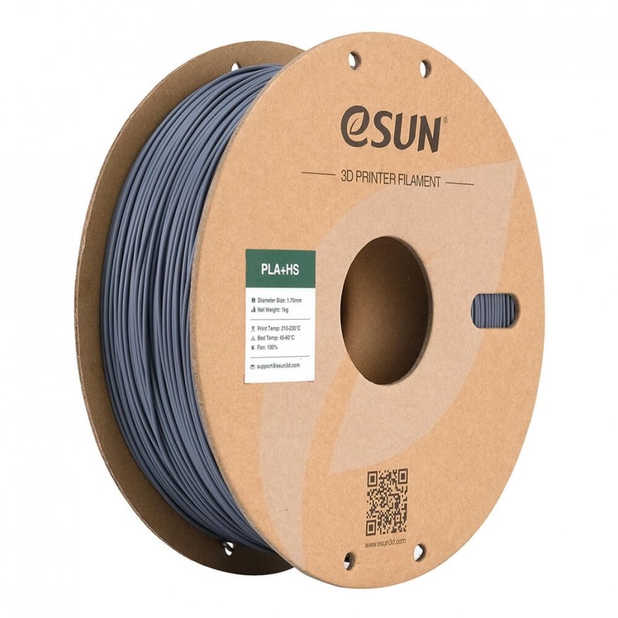 eSUN PLA+HS Polipienskābe + (PLA+) Pelēks 1 kg