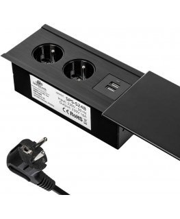 Spacetronik SPS-S24B COMPACT desktop socket