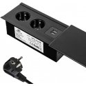 Spacetronik SPS-S24B COMPACT настольная розетка Spacetronik SPS-S24B COMPACT настольная розетка